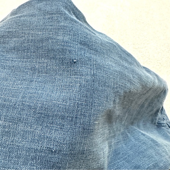 Doen sz 23 Blue Wide Leg Jeans Pants High Waist Cotton - Picture 8 of 11